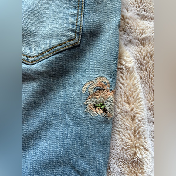 Loft Embroidered Flower Jeans Size 25 size 0 - Picture 6 of 7